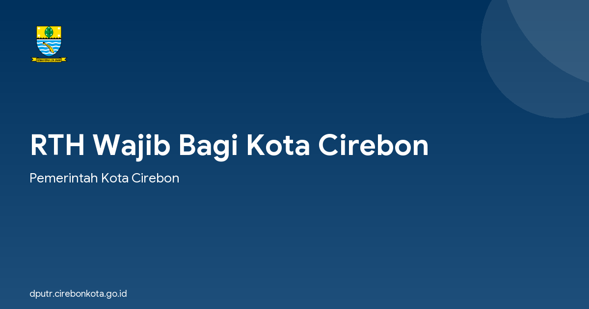 RTH Wajib Bagi Kota Cirebon