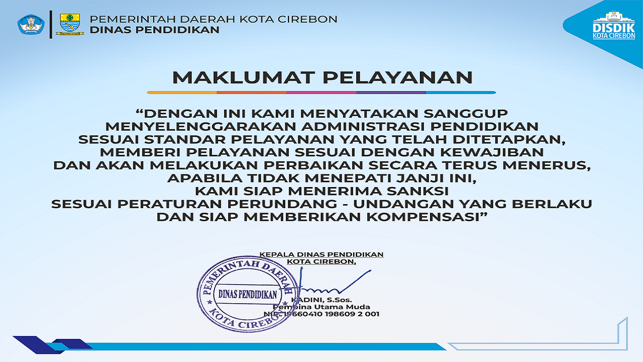 Maklumat Pelayanan