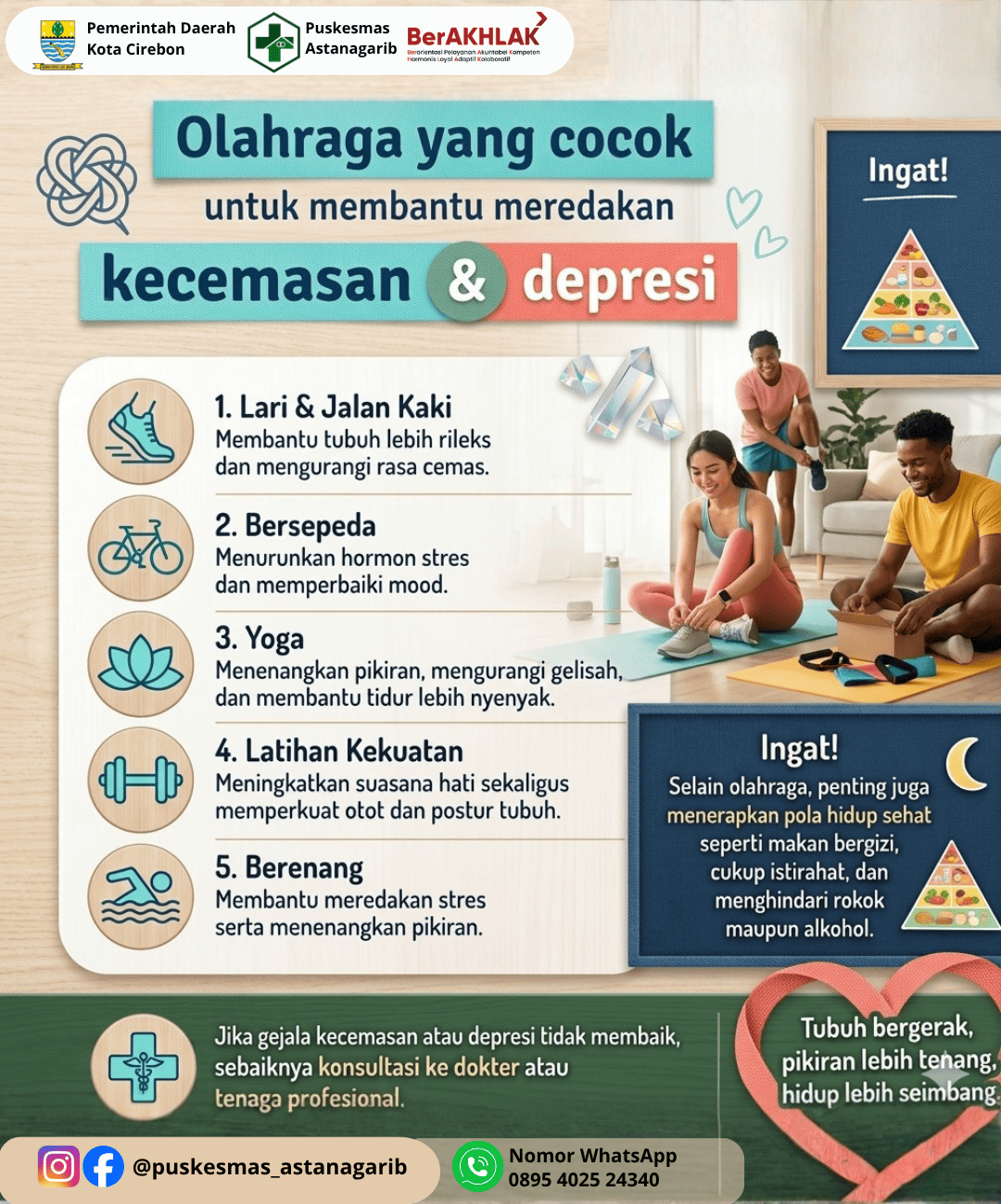 Olahraga yang Cocok untuk Membantu Meredakan Kecemasan dan Depresi