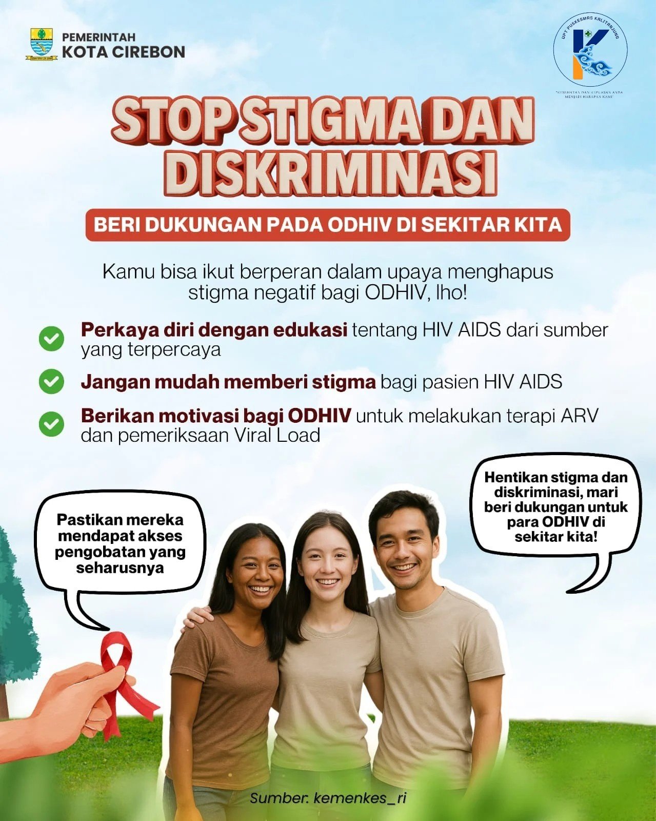 Stop Stigma dan Diskriminasi