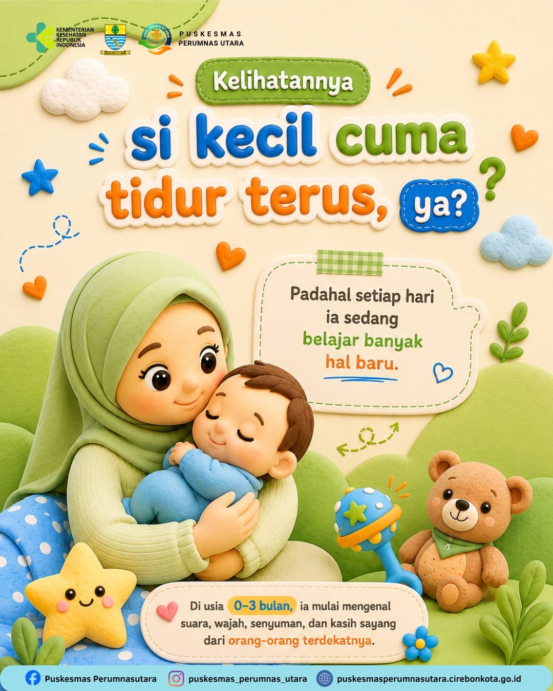 Langkah Awal Si Kecil Mengenal Dunia: Perkembangan dan Stimulasi Bayi 0 Hingga 3 Bulan